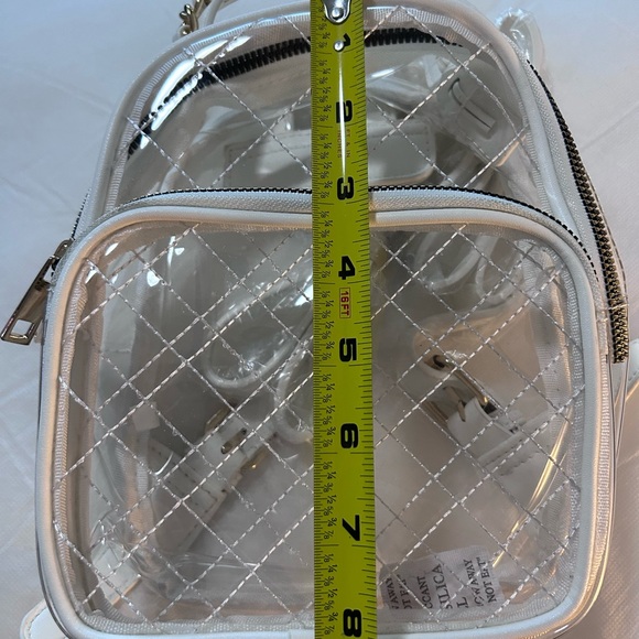 MINI BACKPACK • White and Clear • - Picture 5 of 8